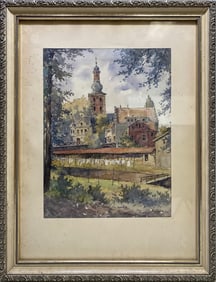 Signed W. LIPP, 1950 Watercolour Painting