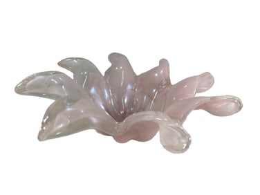 Italian Murano Glass Pink Bowl