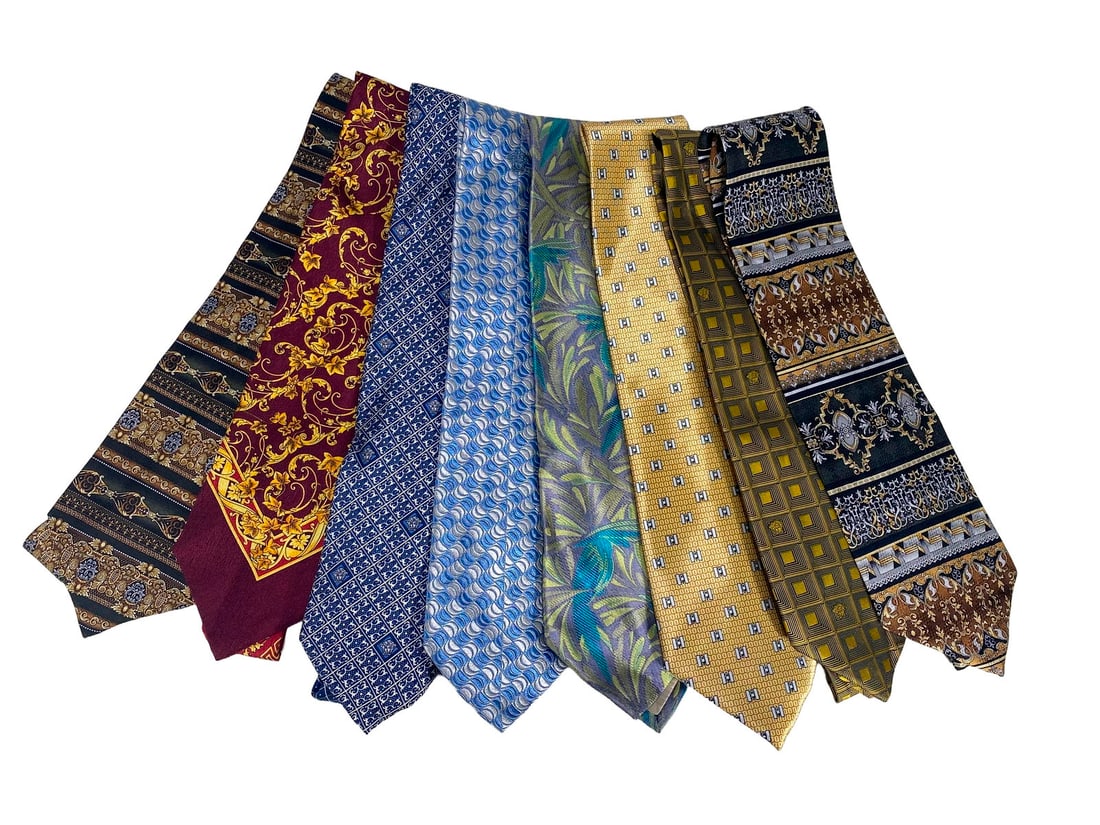 Versace Set of 8 Silk Ties (1 of 6)