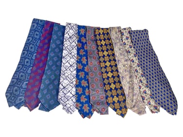 6 Armani & 4 Valentino Silk Ties