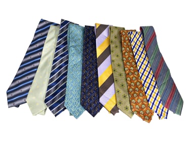 Ermenegildo Zegna Set of 10 Silk Ties