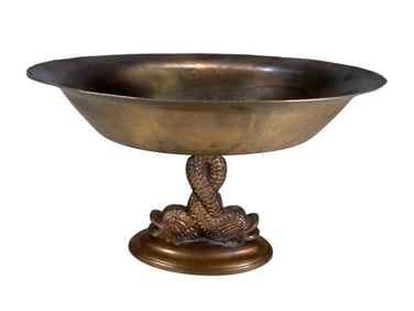 Vintage Gilt Brass Fish Centerpiece
