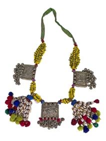 Vintage Afghani Tribal Necklace with Beads
