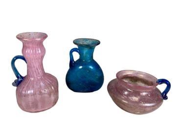 3 Probably Italian Scavo Seguso Glass Pcs