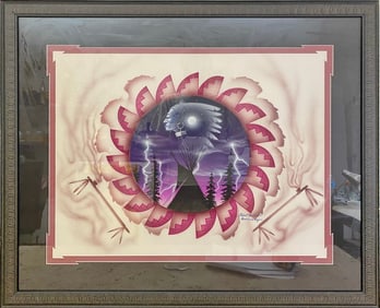 Robert Redbird Airbrush & Gouache Print