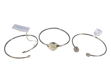 3 Murat, Paris Sterling 925 Bangle Bracelet