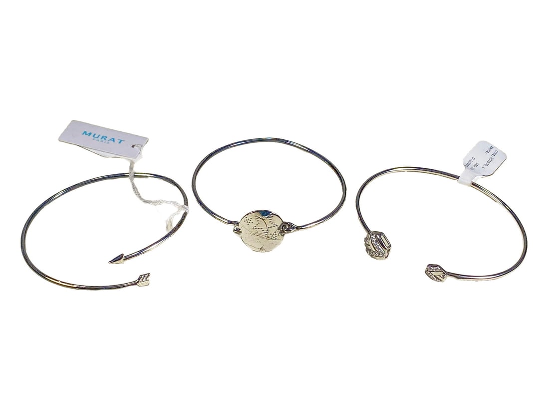 3 Murat, Paris Sterling 925 Bangle Bracelet (1 of 4)