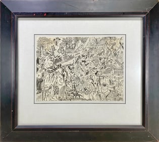 Signed GTS Framed Drawing