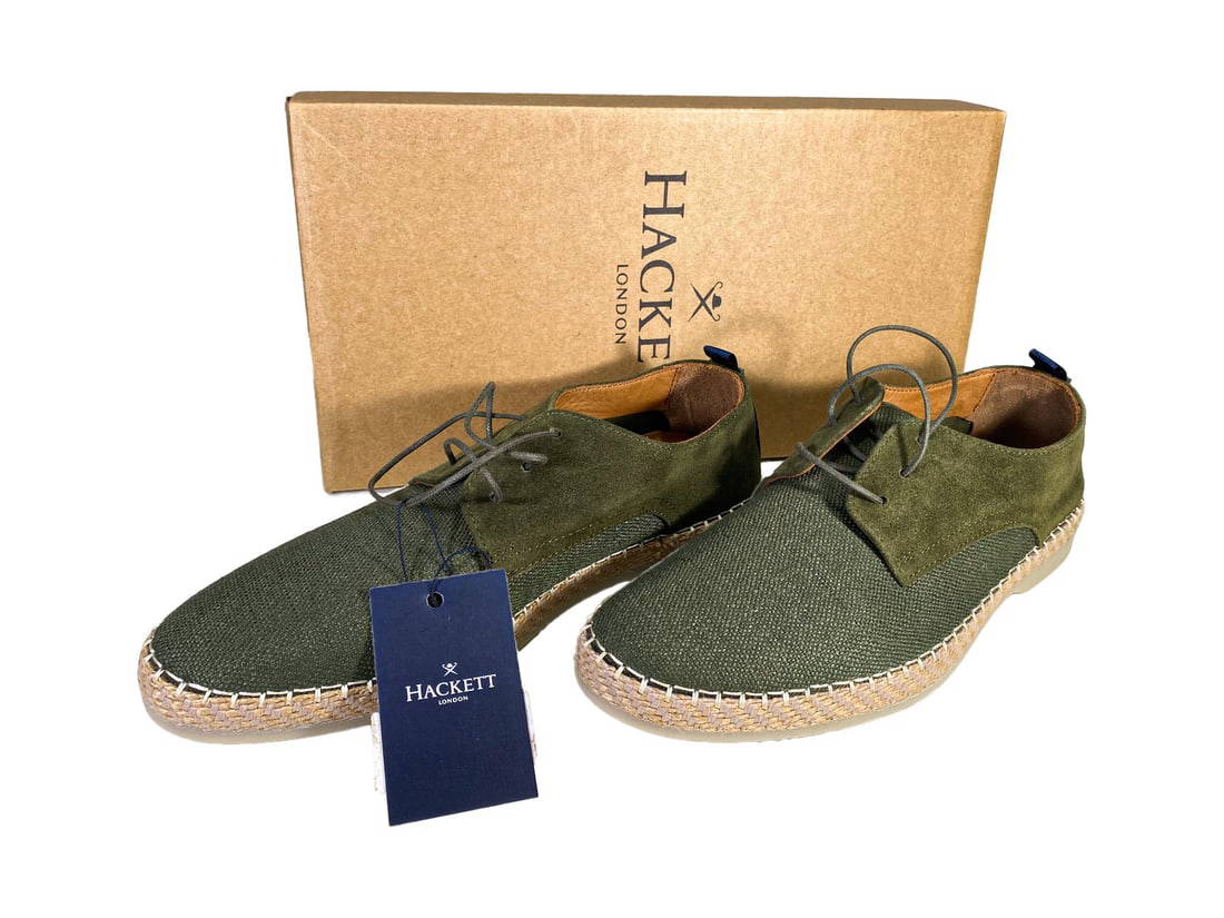 Hackett, London Men Leather Fabric Shoes, Size 41 Auction
