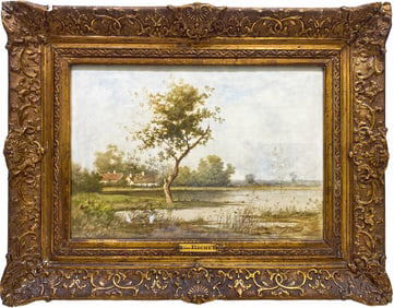 Leon RICHET (1847-1907) French Watercolor