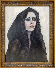 Cate RANGEL, La Llorona (weeping woman) Painting