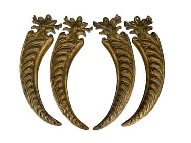 Lot of 4 Bronze Furniture Ornaments