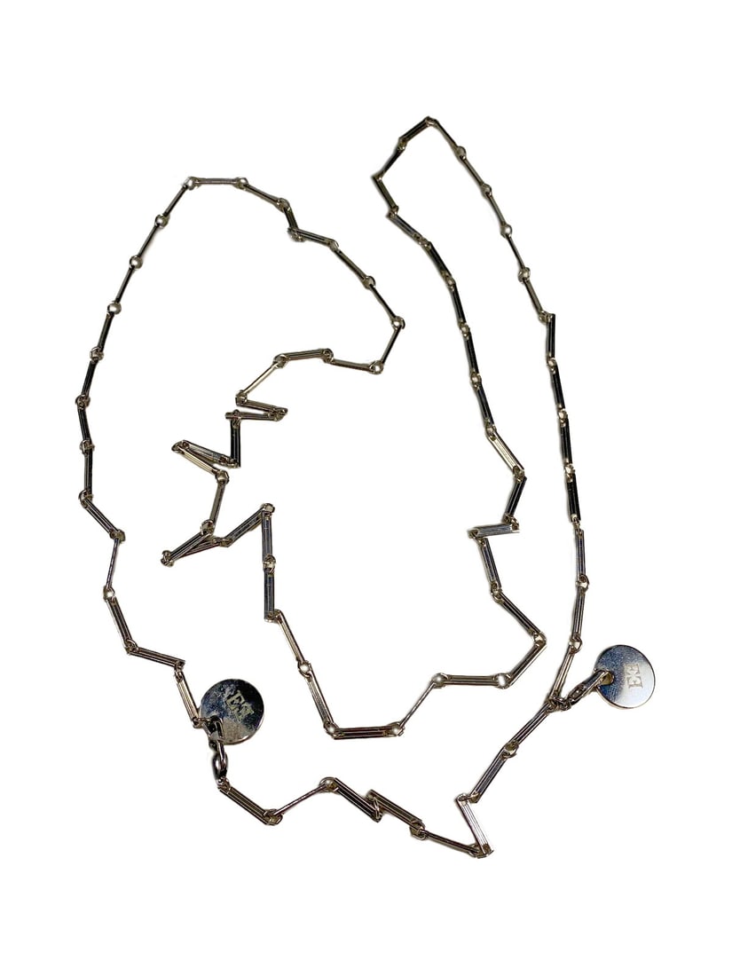 Marked EE Silver Chrome Necklace (1 of 4)