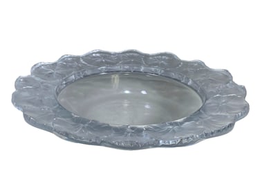 Lalique, France Honfleur Crystal Plate