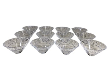 12 J.G. Durand, France Crystal Bowls