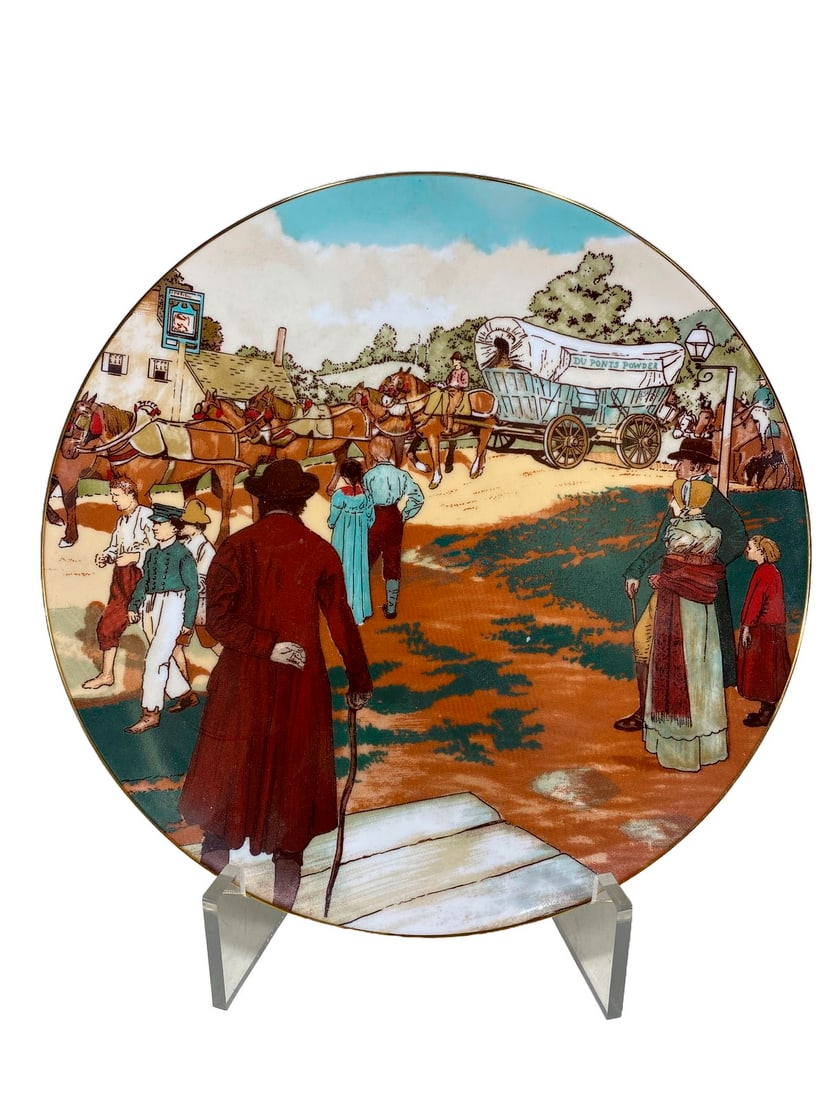 110th Aniversary of DuPont Repauno Plant Porcelain Plate: 110th Aniversary of DuPont Repauno Plant Porcelain Plate, Limited Edition. 1 x 10 1/4 in.Local Pick up call one day before to make an appointment. TO SHIP THIS ITEM IN USA OR INTERNATIONAL, PLEASE CON