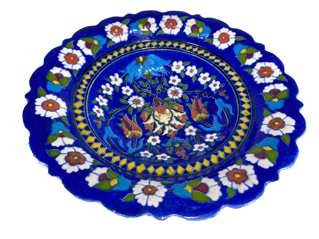 Ugur Gini, Kutahya Turkish Pottery Plate (1 of 6)