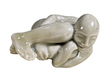 Vintage Erotic Nude Small Porcelain Sculpture