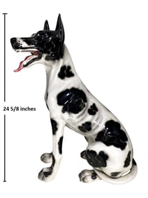 Favaro Cecchetto, Italy Large Ceramic Dog Statue
