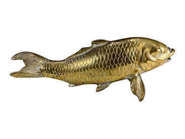Vintage Fish Bronze Sculpture