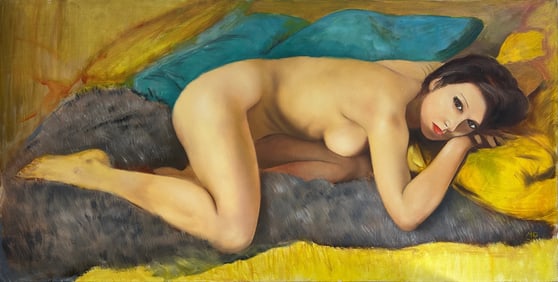 Marc Olivier GREGOIRE (1897-1991) French Nude Oil on canvas