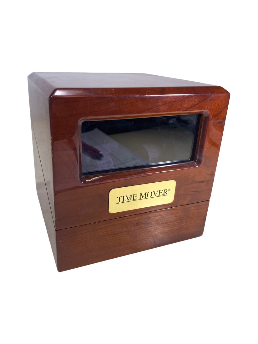 Elma Time Mover Winder Box: Elma Time Mover Winder Box. 6 1/4 x 6 1/8 x 6 1/8 in.Local Pick up call one day before to make an appointment. TO SHIP THIS ITEM IN USA OR INTERNATIONAL, PLEASE CONTACT THE SHIPPERS : 1) UPS store1937
