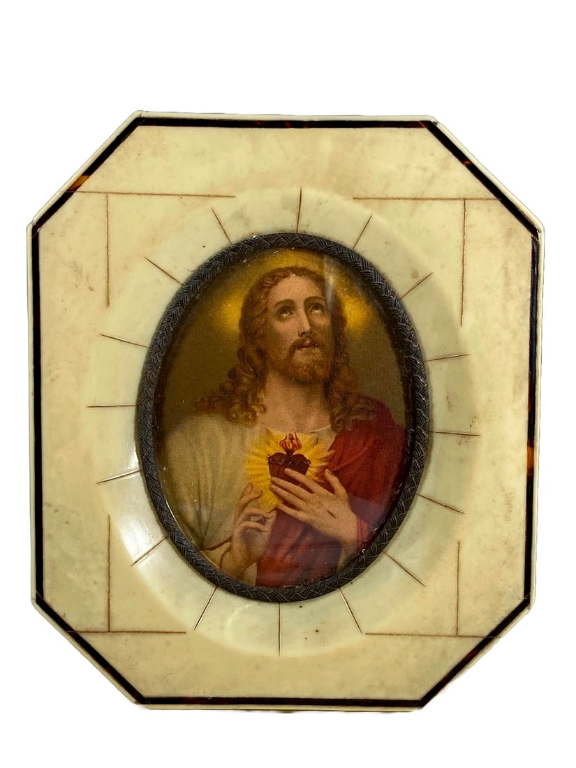 Antique Bakelite Jesus Miniature Print (1 of 3)