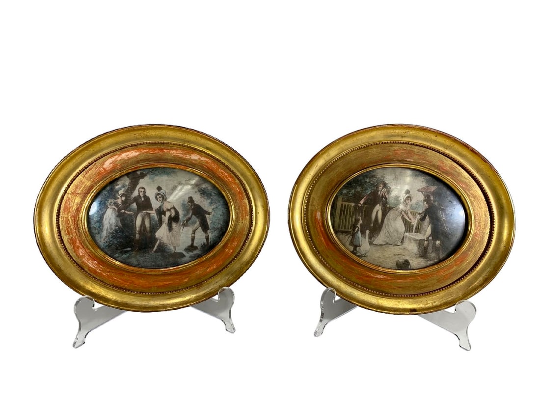 Vintage Pair of Framed Prints (1 of 4)