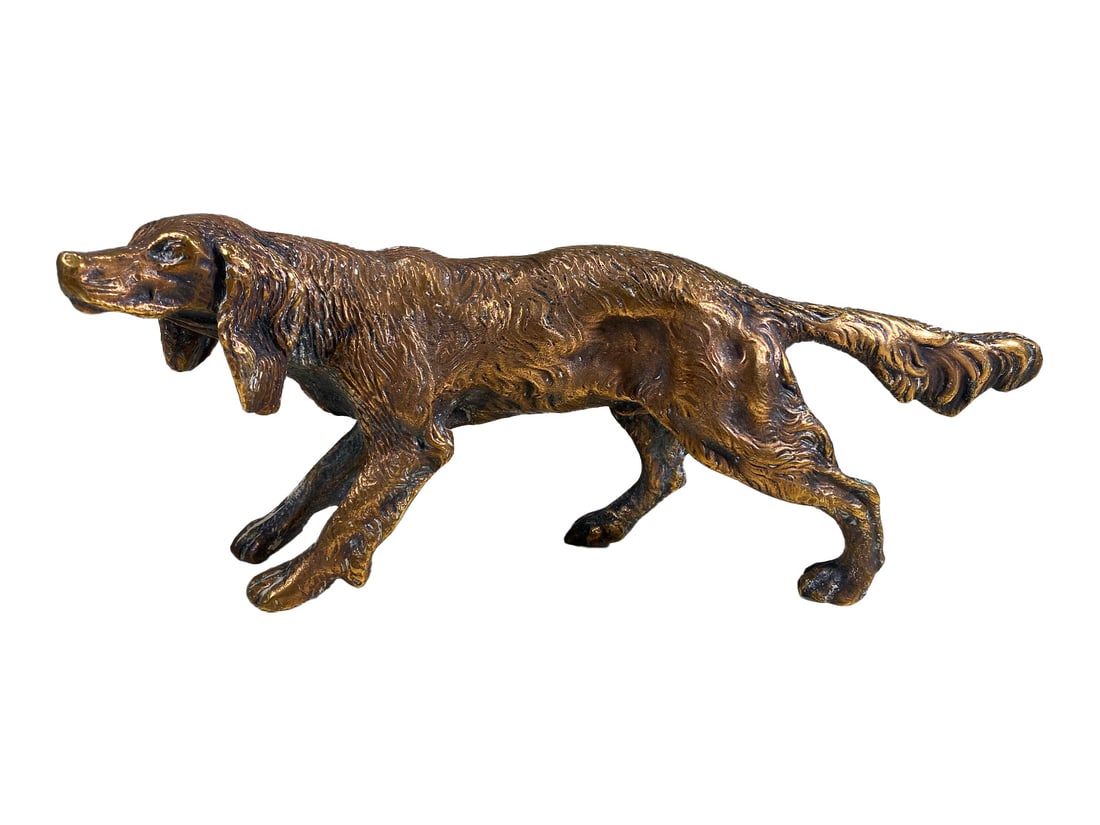 Vintage Pointer Dog Bronze Statue (1 of 5)