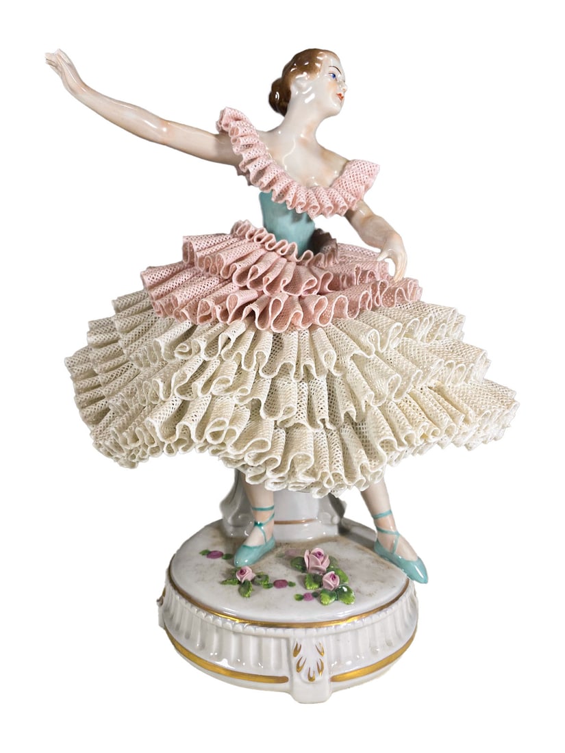 Vintage Sitzendorf Germany Porcelain Dancer (1 of 8)