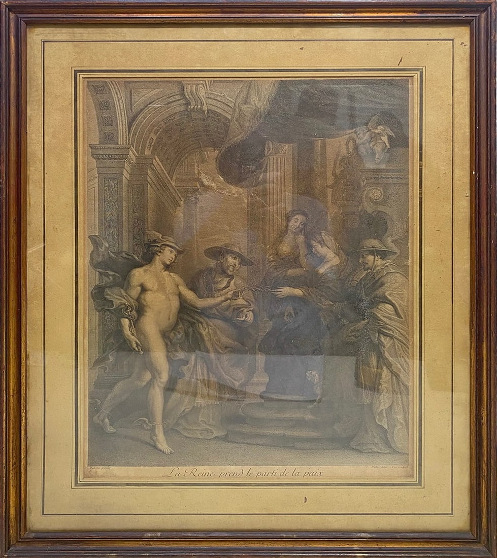 Antique French Engraving About Rubens Art (1 of 8)