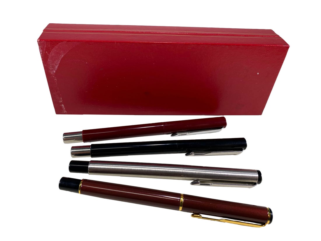 Parker, England set of 4 Fountain Pens (1 of 6)