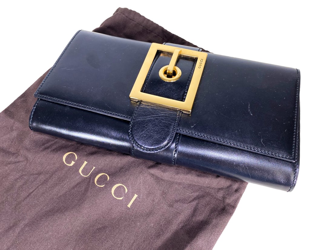Gucci Lady Buckle Clutch Leather Bag (1 of 5)