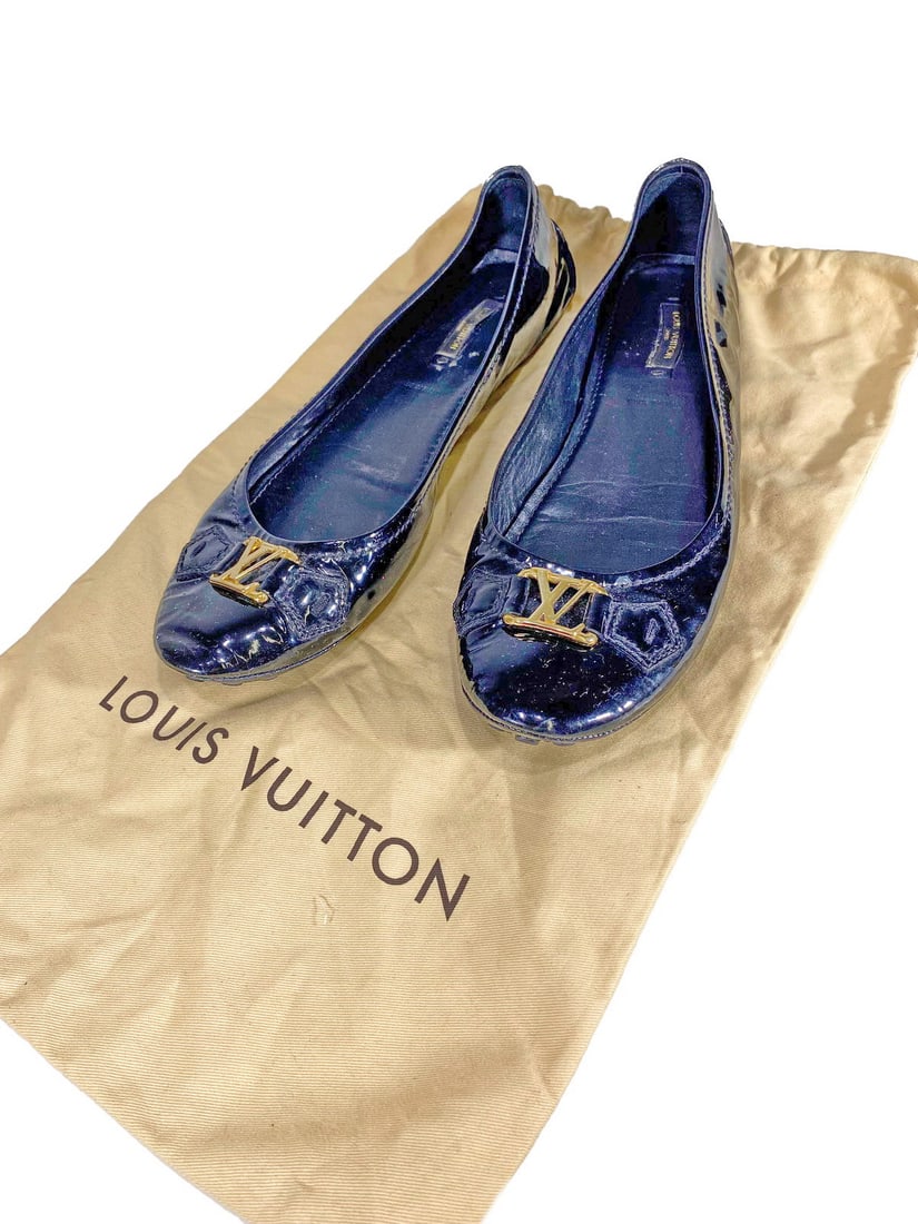 Used Louis Vuitton Ballet Flats Leather, size 40 (1 of 6)