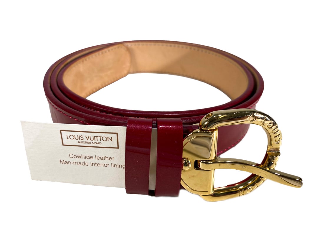 Louis Vuitton Red Leather Belt (1 of 3)