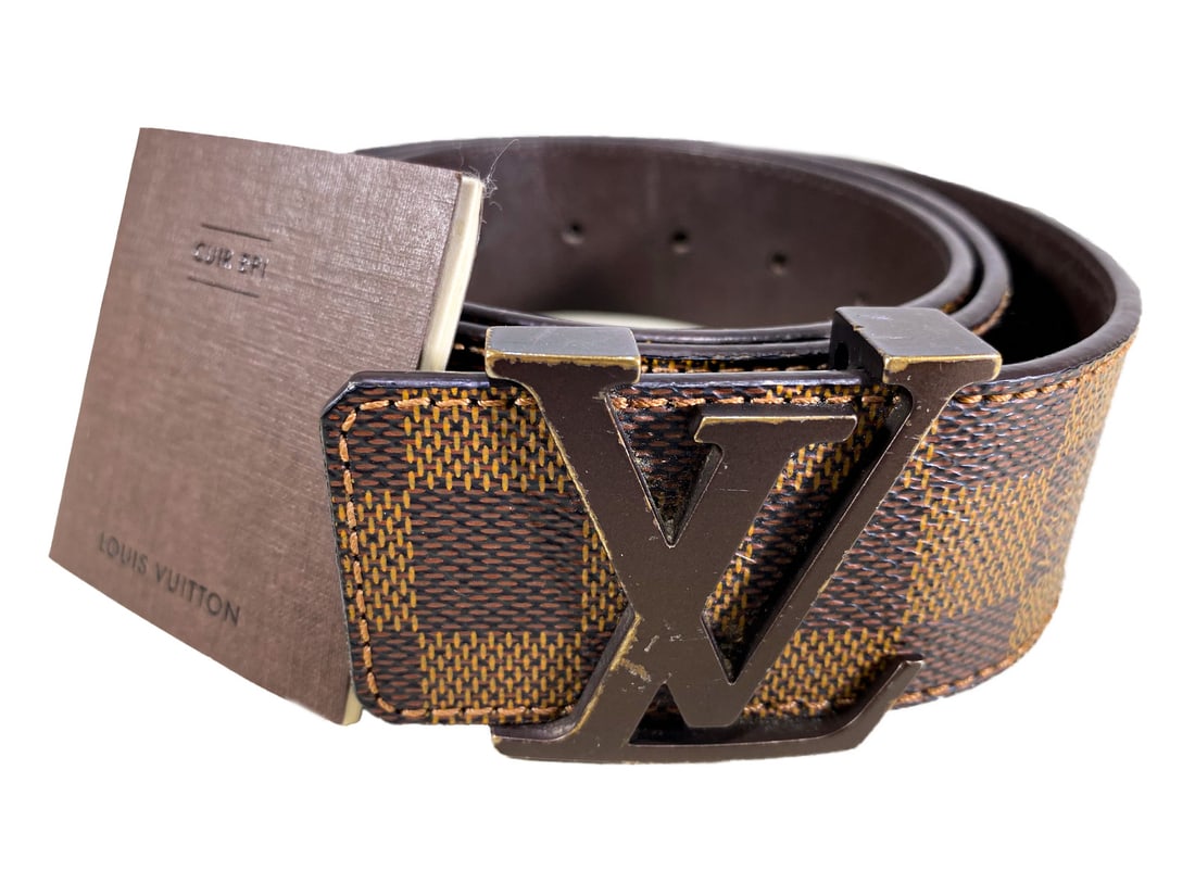 Used Louis Vuitton Initiales Damier Belt (1 of 3)
