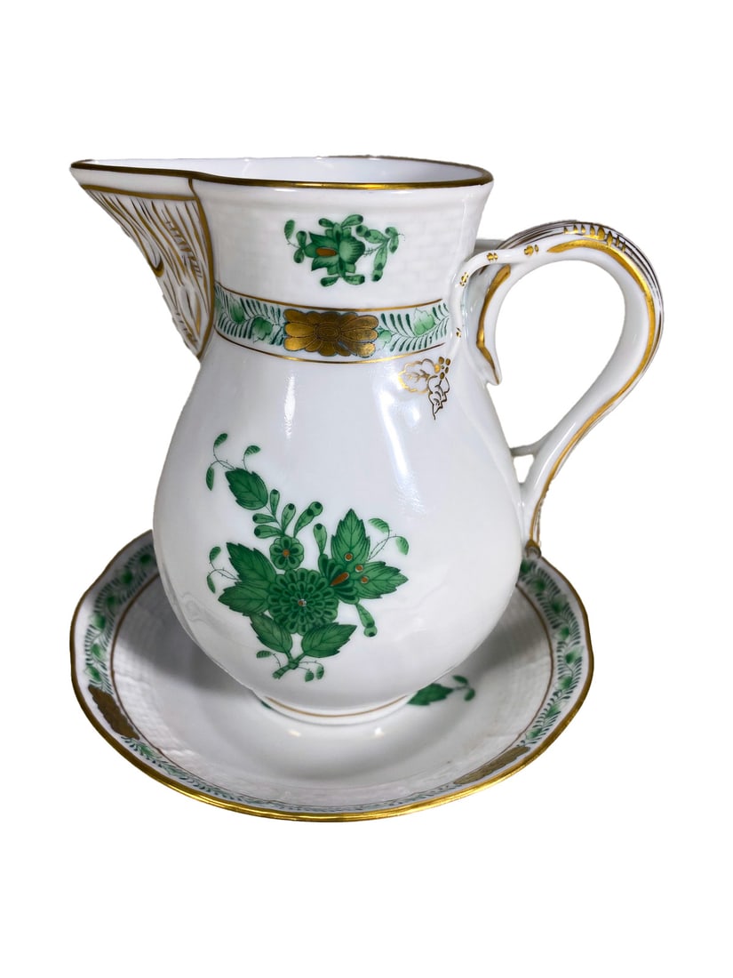 Herend Bouquet Apponyi Creamer & Saucer (1 of 6)