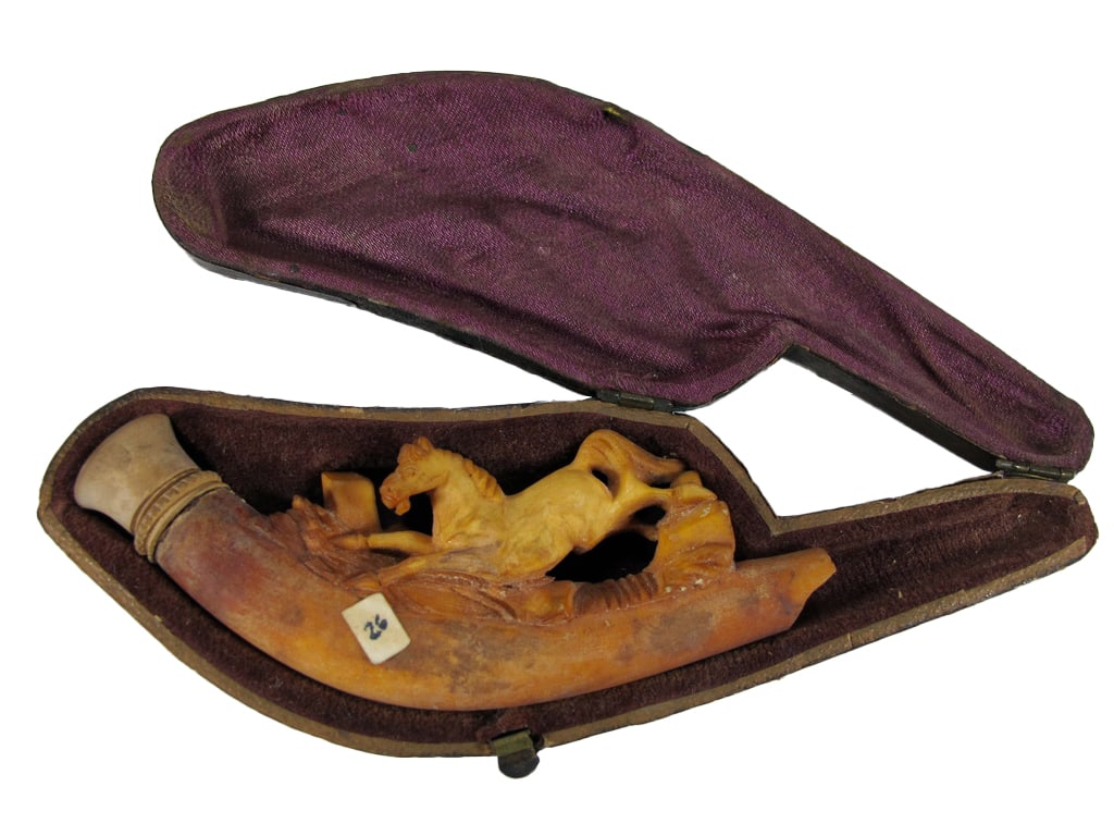 Antique German Horses Meerschaum Cigarette Holder (1 of 8)