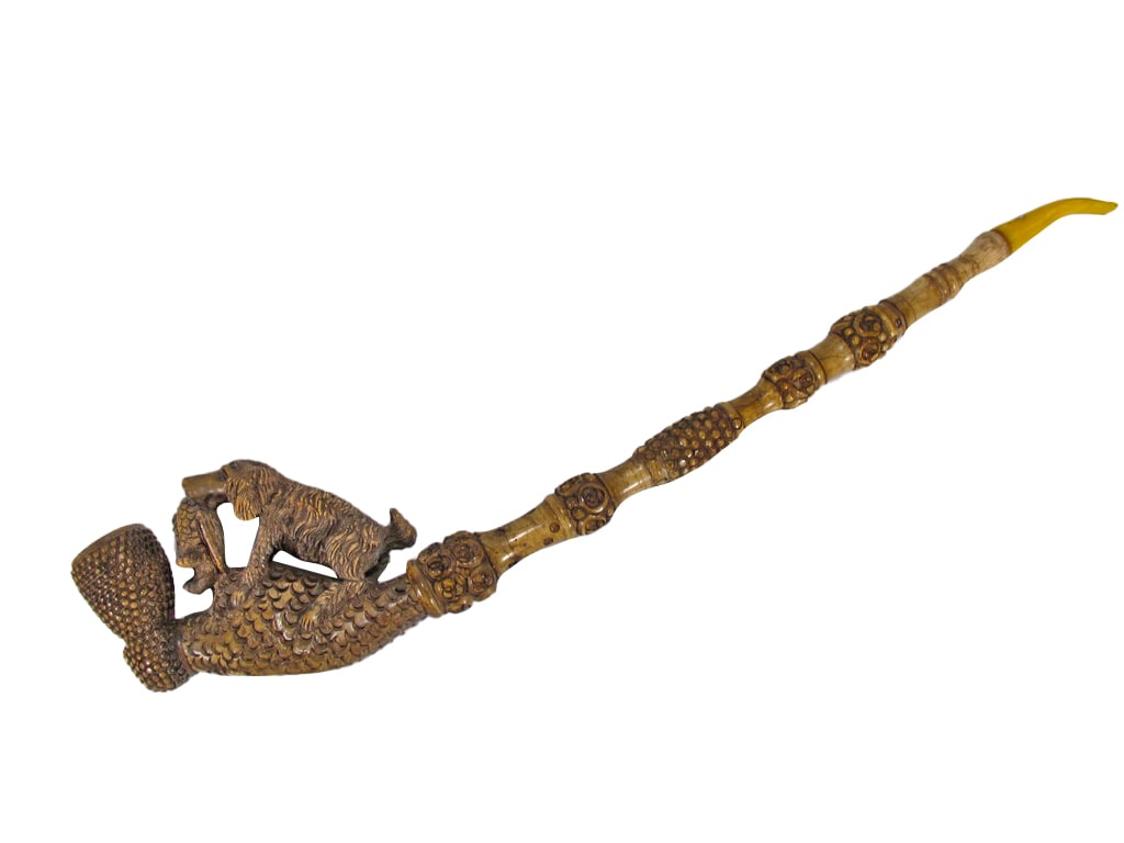 Vintage Turkish Large dog Meerschaum Pipe (1 of 7)