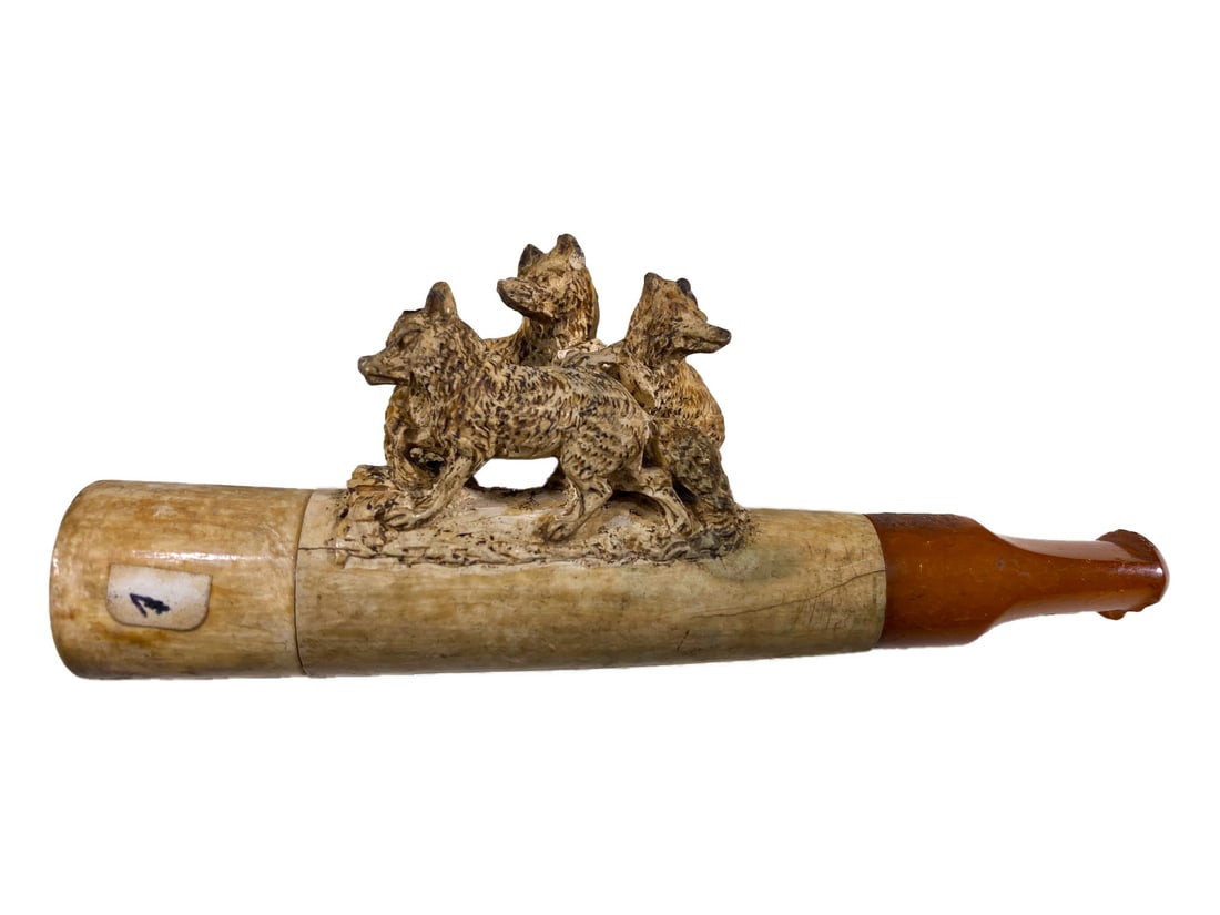 Antique Austrian Meerschaum & Amber Cigar Holder (1 of 6)