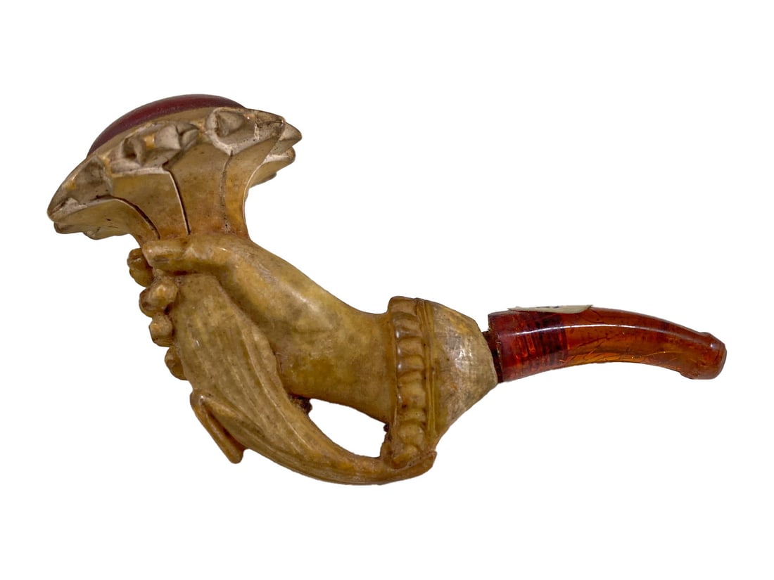 Antique Rare Meerschaum & Amber Opium Pipe (1 of 7)