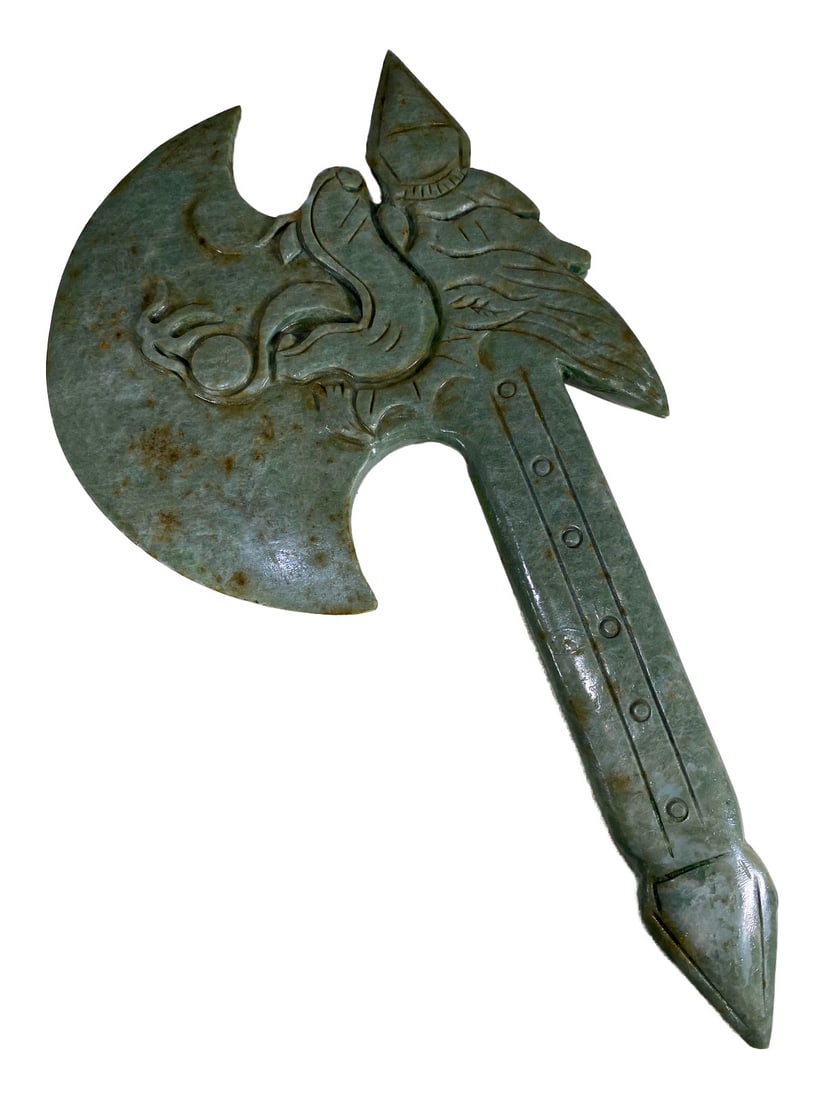 Vintage Hand Carved Stone Axe (1 of 3)