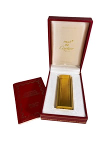Must de Cartier, Paris Briquets Gilt Lighter