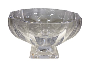 Italian Clear Lead Crystal Bowl