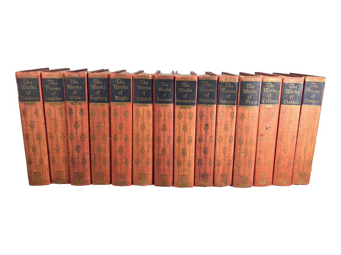 1927 Shakespeare, Tolstoi, Poe, Wild, Emerson, Kipling, etc Books (1 of 10)