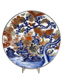 Antique Chinese Large Porcelain Plate