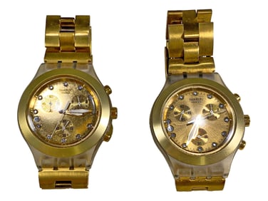 2 Swatch, Swiss Irony Diaphane Watches