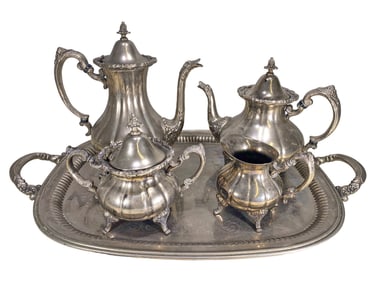 Reed & Barton, Indonesia Coffee-Teapot Set