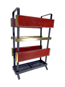 Hermes Style Leather & Iron Rack