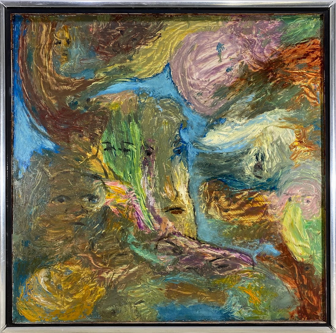 Signed J. de Soomer, 1961 Oil on Canvas (1 of 3)